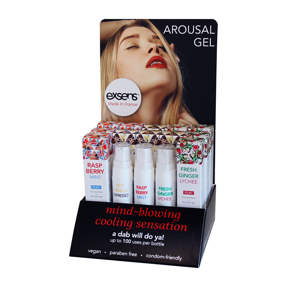 Exsens Arousal Gel POS Kit: Flavorful Sensations