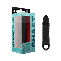 Shaft Model F Dildo - Sheath Size 1 Black