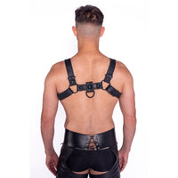 Prowler RED Bull Harness Black with Metal L
