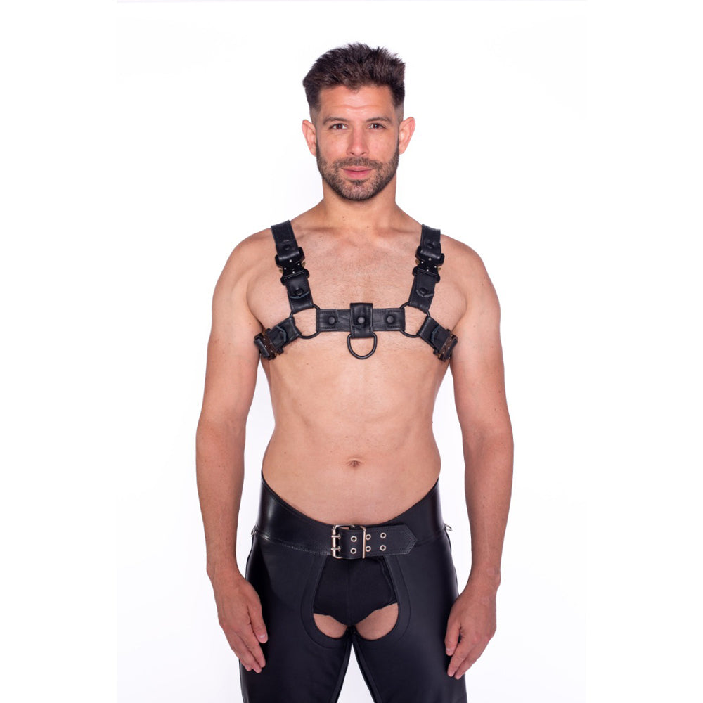 Prowler RED Bull Harness - Black with Metal - Small