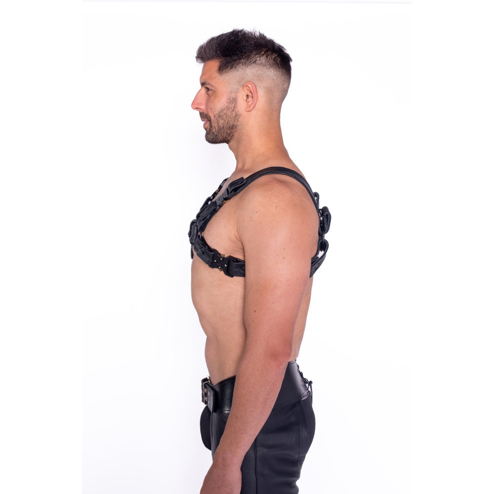 Prowler RED Bull Harness - Black with Metal - Small