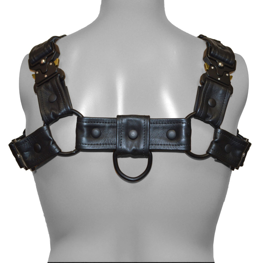 Prowler RED Bull Harness - Black with Metal - Small