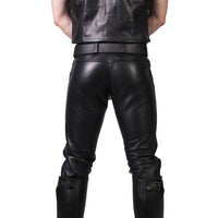 Prowler RED Leather Jeans Black - Size 32