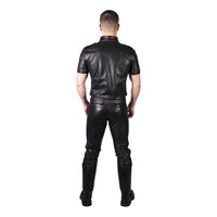 Prowler RED Leather Jeans Black - Size 38