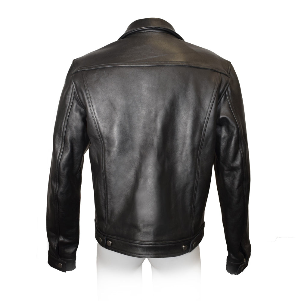Prowler RED Leather Trucker Jacket - Size L