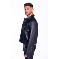Prowler RED Leather Trucker Jacket - Size L