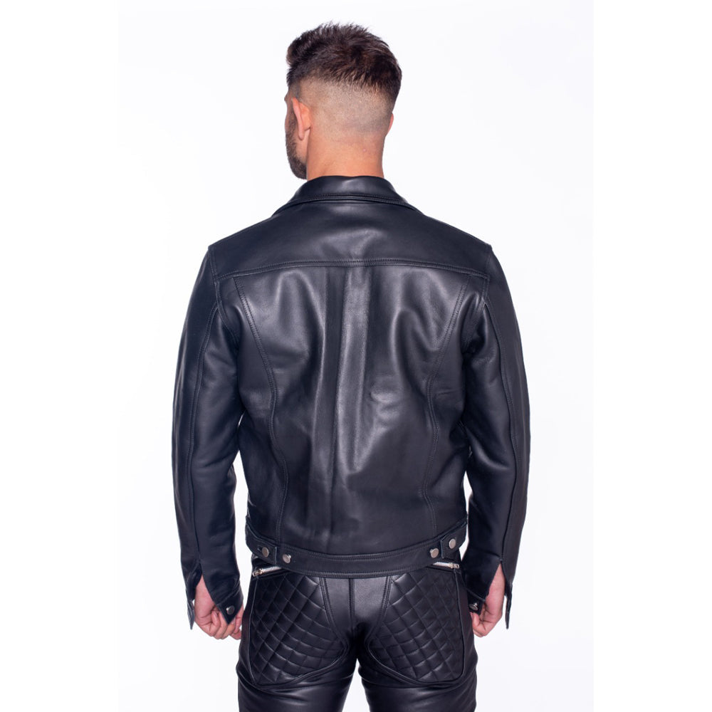 Prowler RED Leather Trucker Jacket - Size 2XL