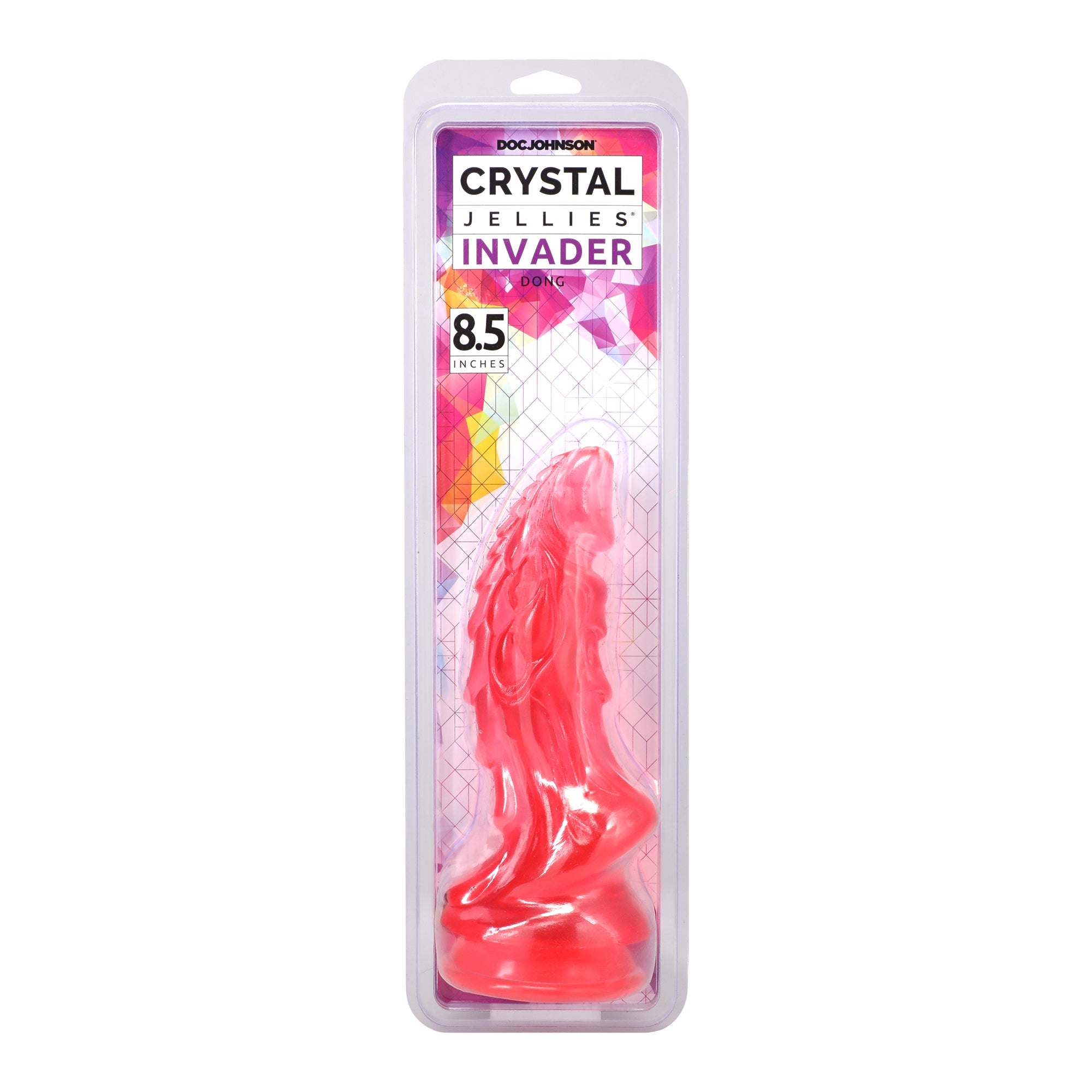 Crystal Jellies Invader 8.5 in. Pink Dildo
