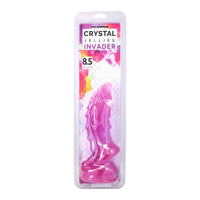 Crystal Jellies Invader 8.5 in. Purple Dildo