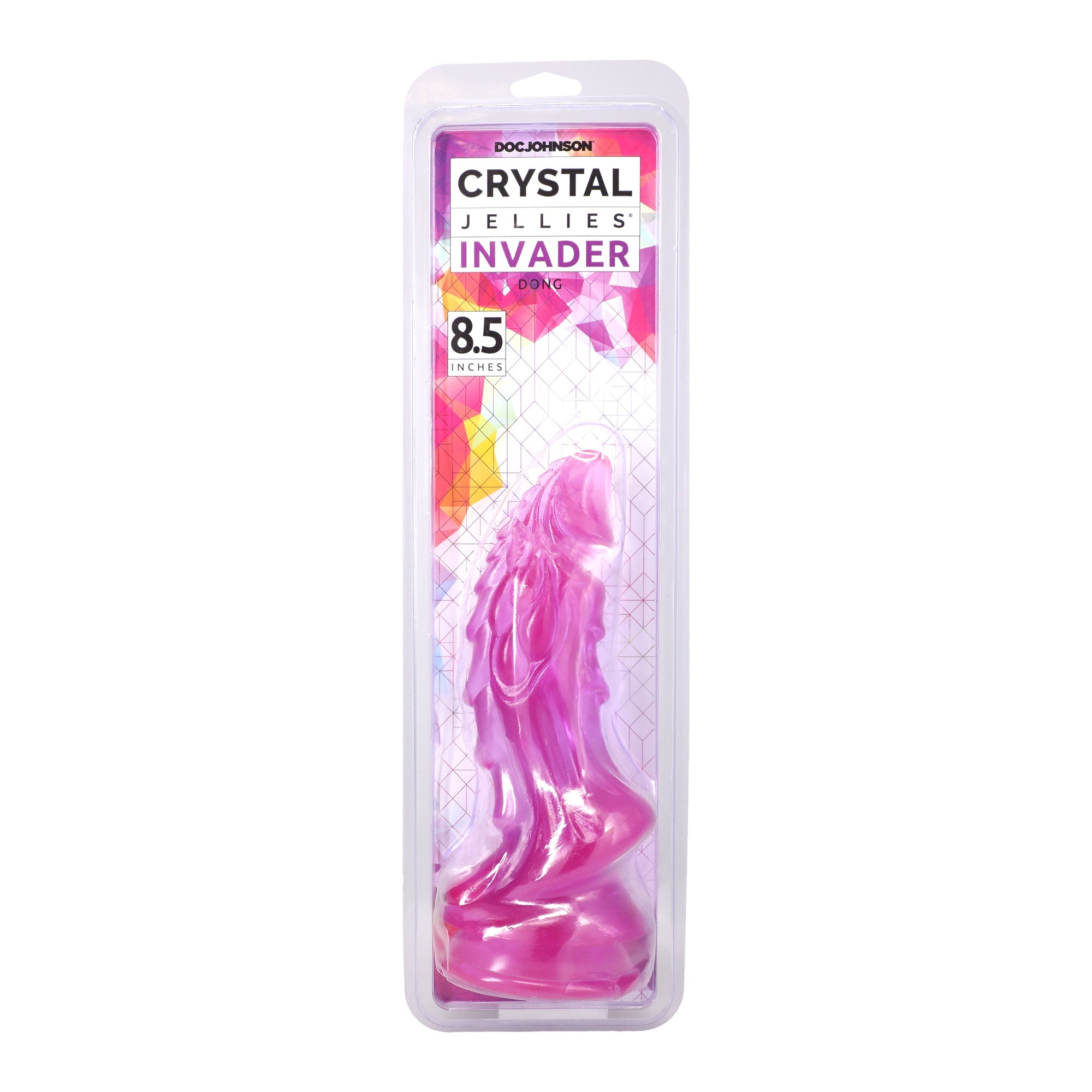 Crystal Jellies Invader 8.5 in. Purple Dildo