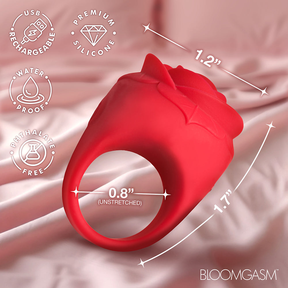 Bloomgasm Rose Ring Finger Vibrator