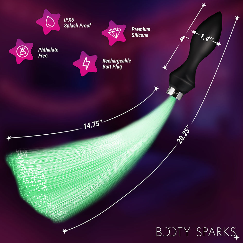 Booty Sparks Vib Optical Fiber Plug