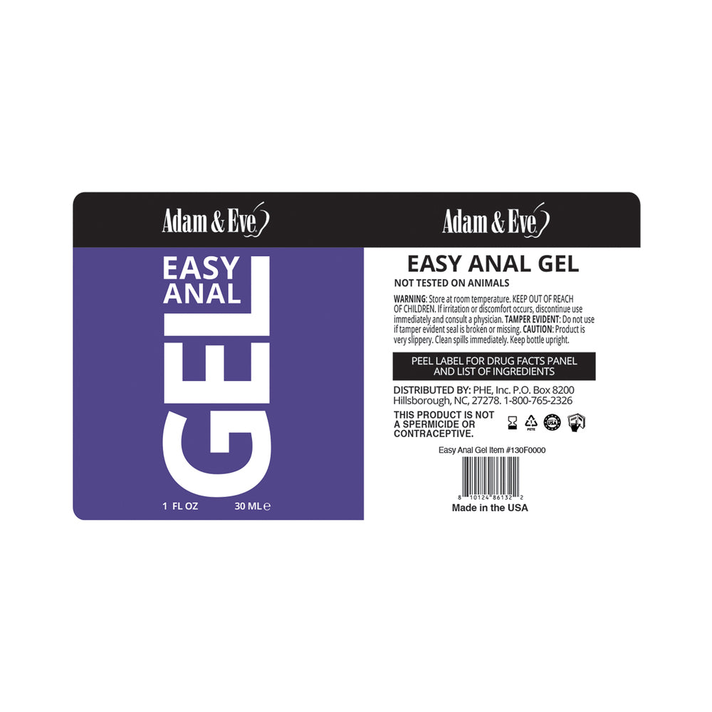 Adam & Eve Easy Anal Gel for Comfortable Play