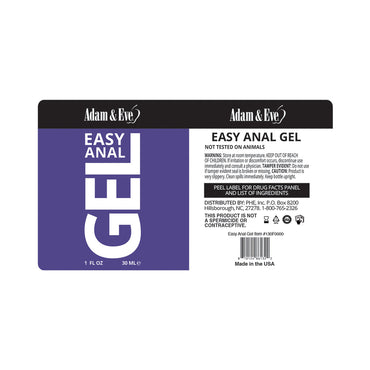 Adam & Eve Easy Anal Gel for Comfortable Play