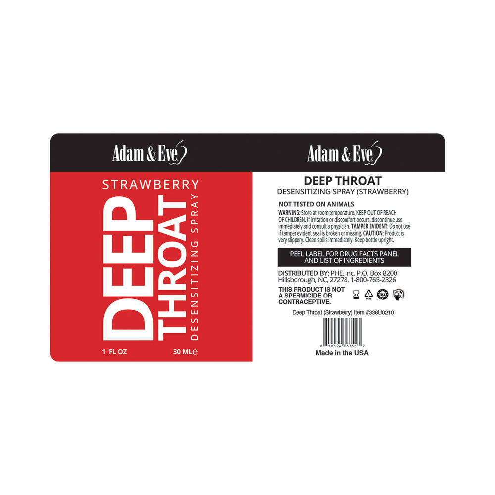 Deep Throat Desensitizing Spray - Strawberry Flavor