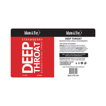 Deep Throat Desensitizing Spray - Strawberry Flavor