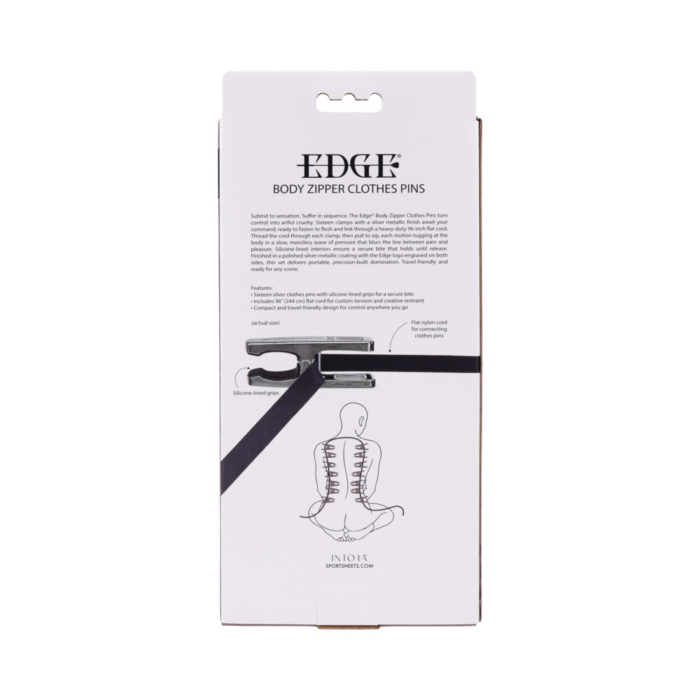 SS Edge Body Zipper Clothes Pins