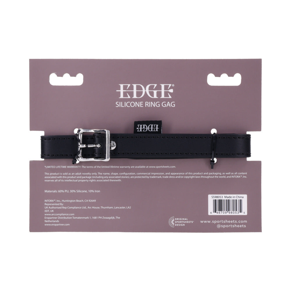 Edge Silicone Ring Gag for Submission