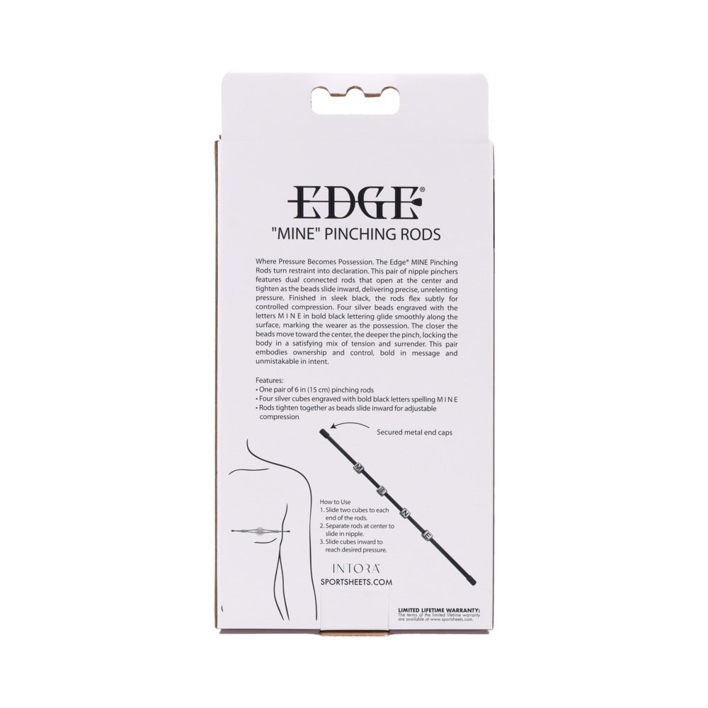 Edge MINE Pinching Rods for Intimate Restraint