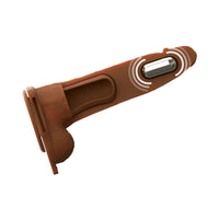 Vibrating Hollow Silicone Strap-On - 7in - Brown