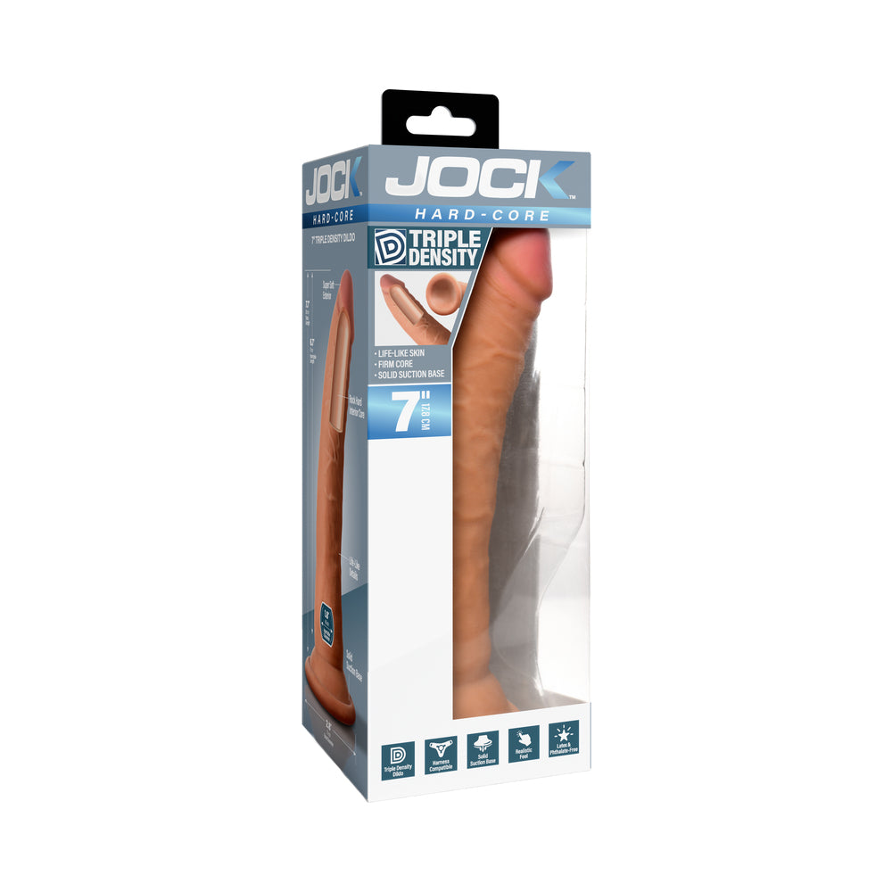JOCK Hard-Core Triple Density Dildo 7" for Realistic Pleasure