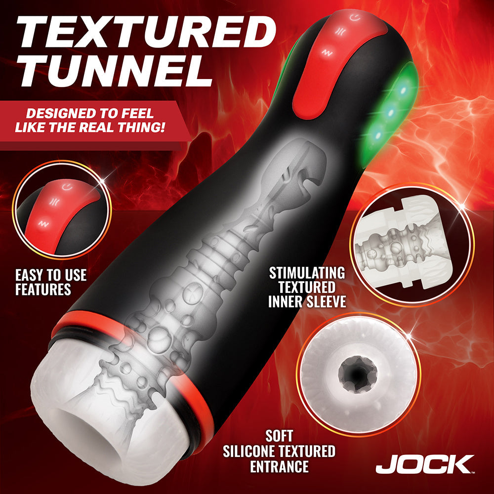 JOCK Advanced Blaze Vibrating Sucking Masturbator