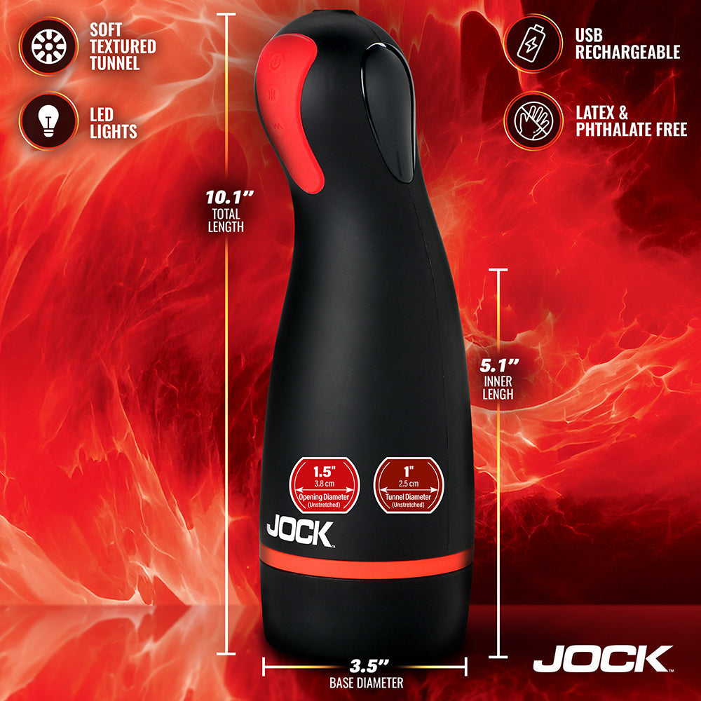 JOCK Advanced Blaze Vibrating Sucking Masturbator