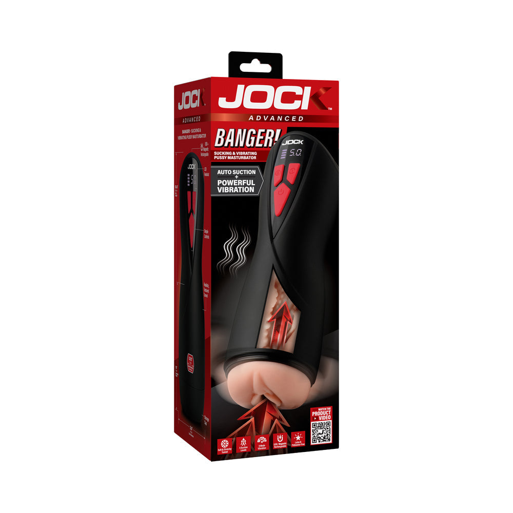 JOCK Advanced Banger Sucking Vibrating Masturbator