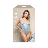 Opulence Split Cup Teddy with Pearl Crotch - Small/Medium