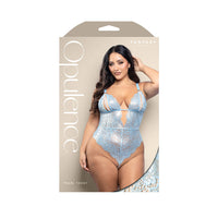 Opulence Split Cup Teddy with Pearl Crotch - Queen Size