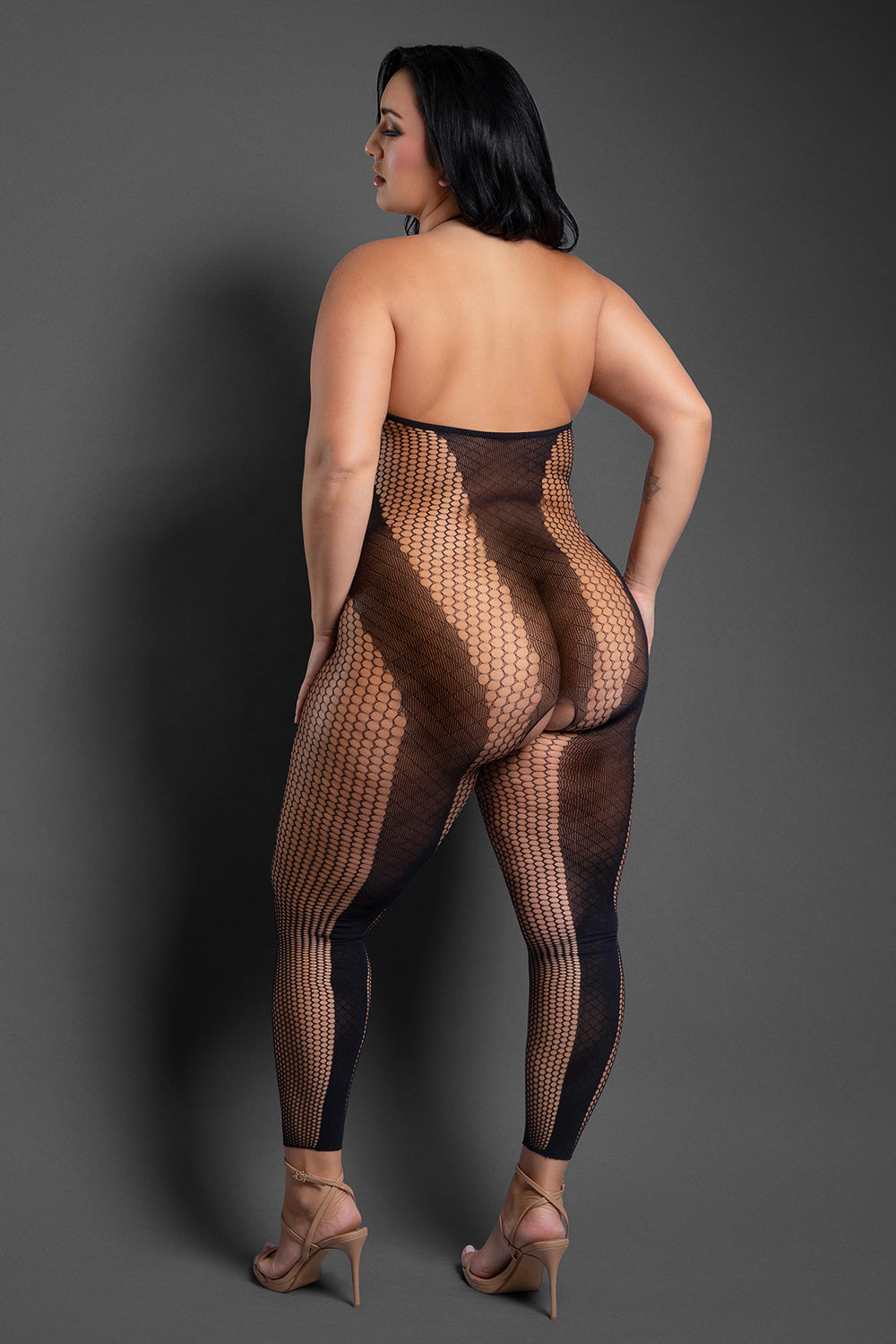 FL Sheer Make Your Move Halter Bodystocking - Queen Size