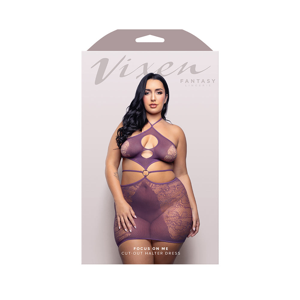 Vixen Focus On Me Halter Dress - Queen Size