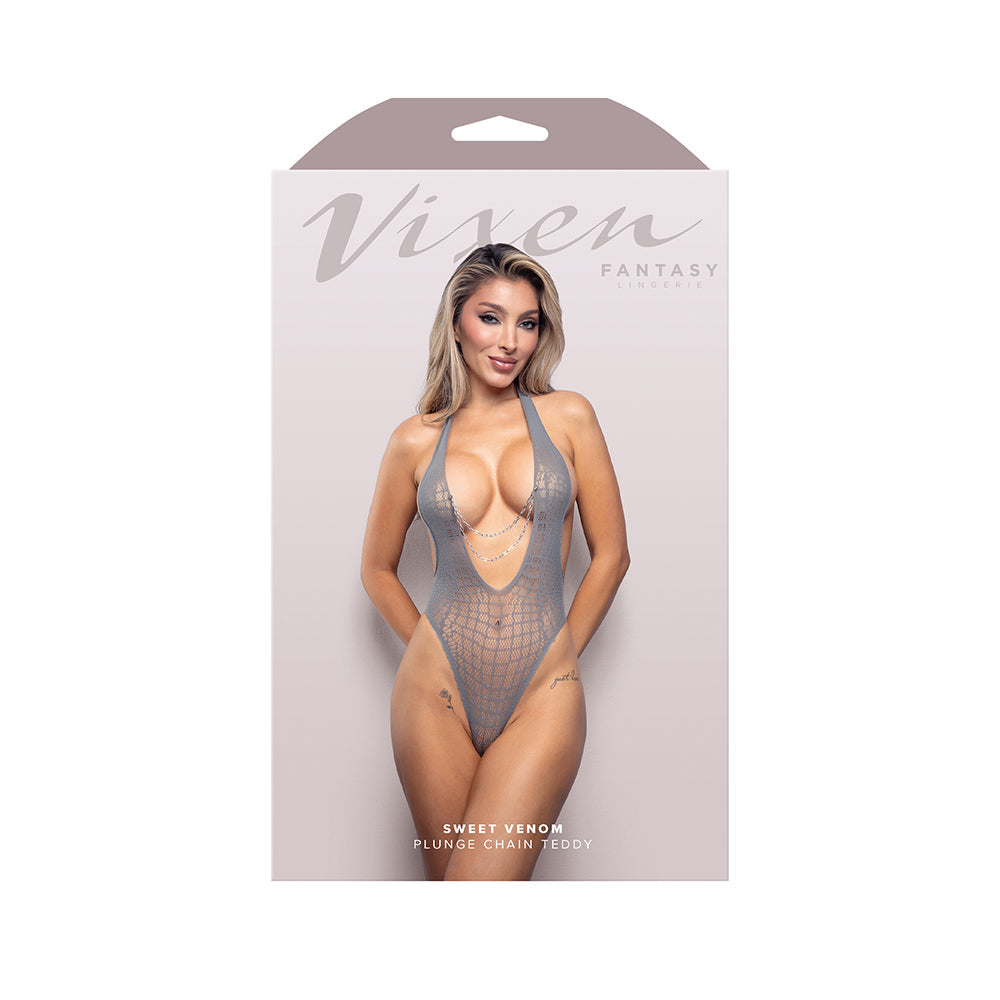 FL Vixen SweetVenom Plunge Teddy with Chains