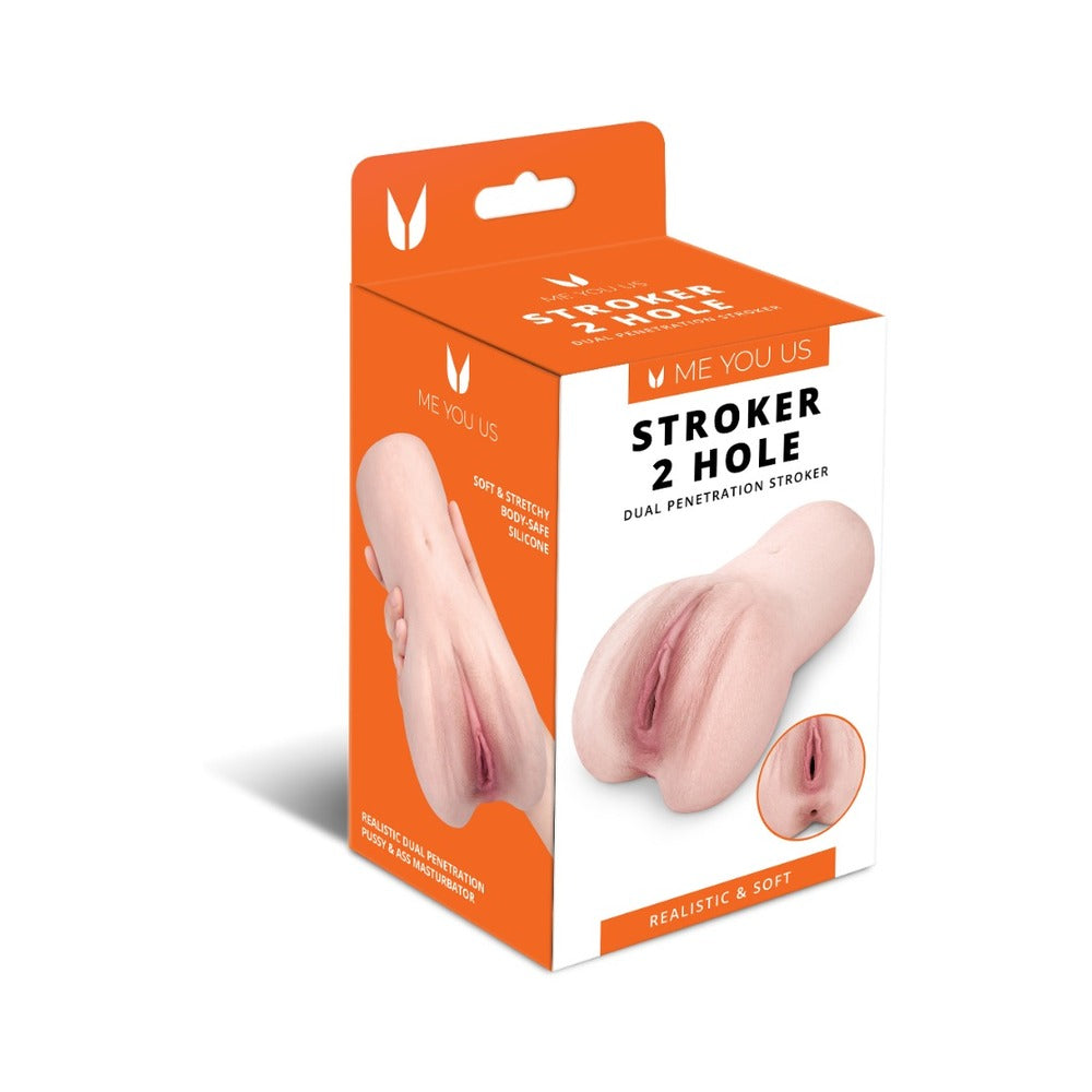 Me You Us Stroker 2-Hole Male Masturbator