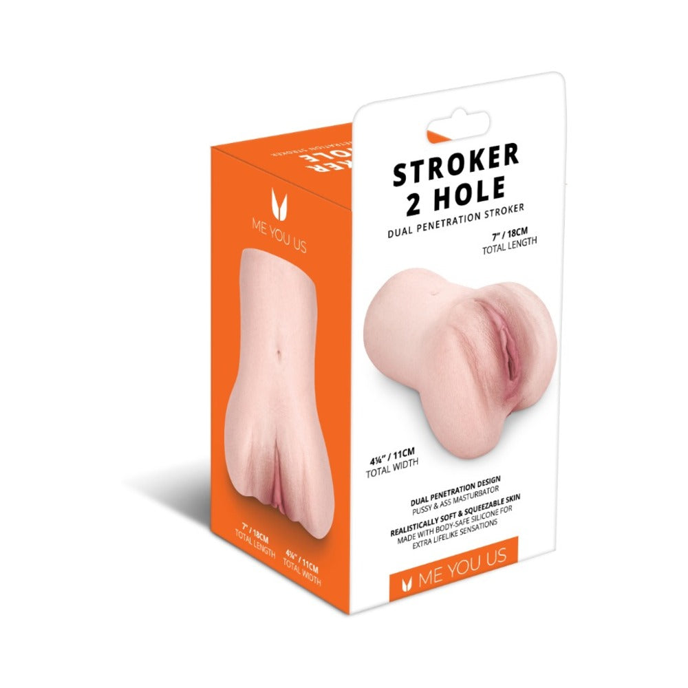 Me You Us Stroker 2-Hole Male Masturbator