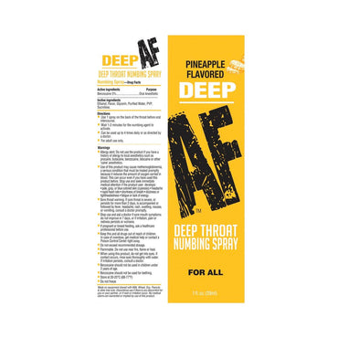 Deep AF Pineapple Flavored Lube - 1 oz.