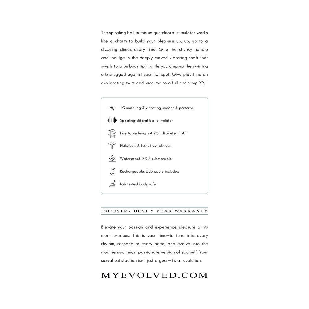 Evolved Spiral Charm Clitoral Vibrator