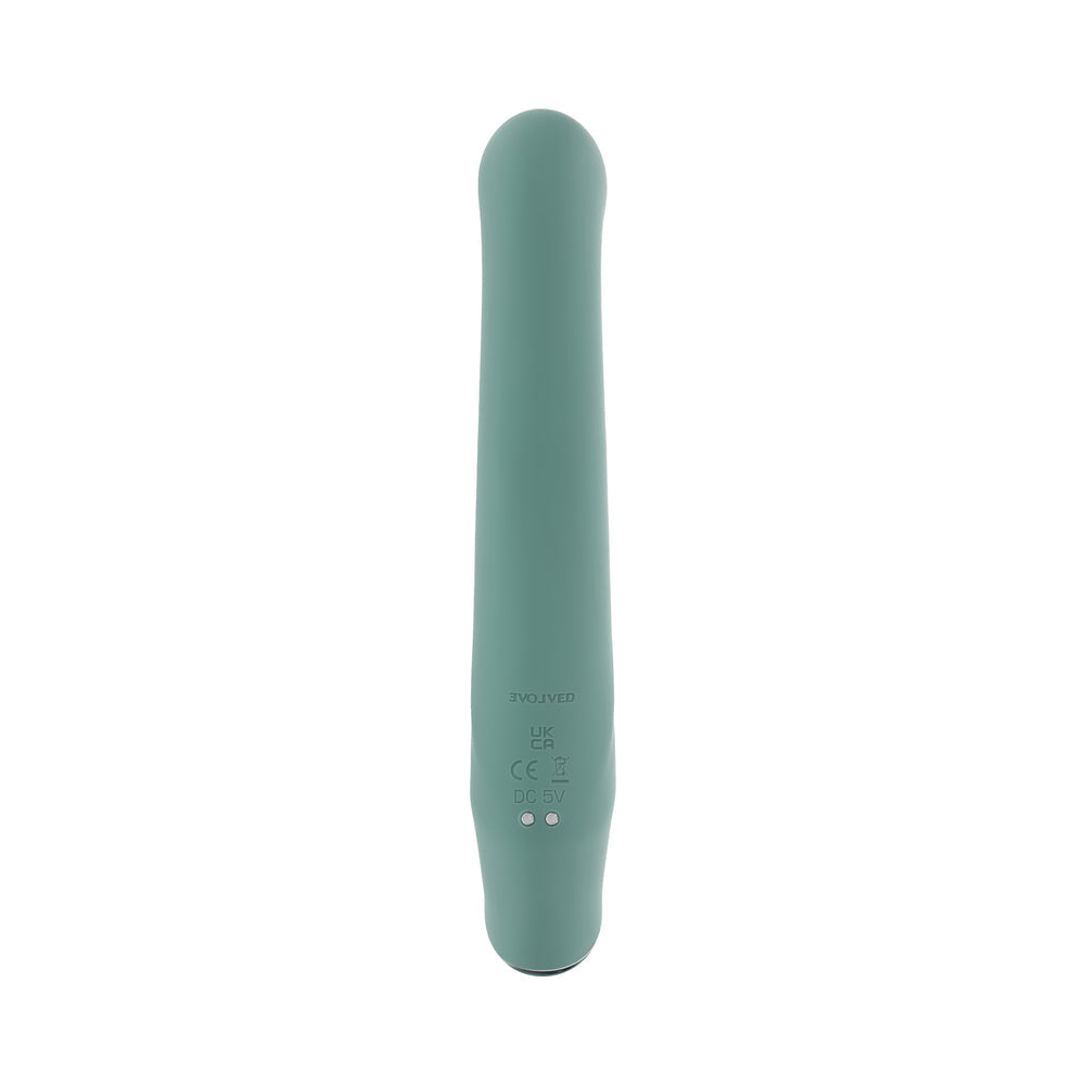 Evolved Satin Swirl Vibrator Mint for Luxurious Stimulation