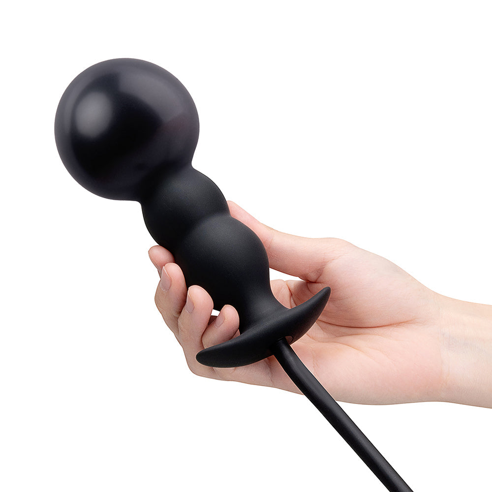 Beaded Inflatable Anal Plug for Customized Pleasure