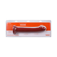 Tantus Hook 9.25-Inch Dildo in Ruby