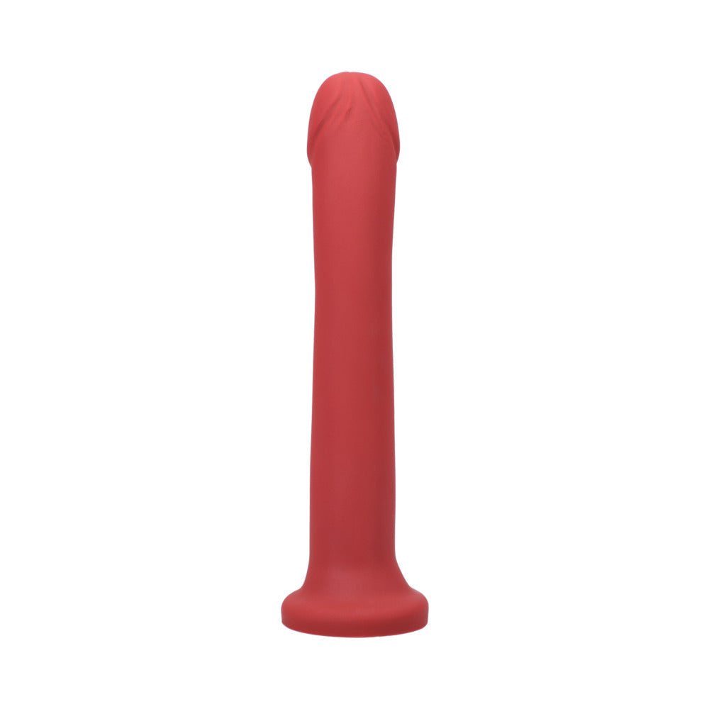 Tantus Hook 9.25-Inch Dildo in Ruby