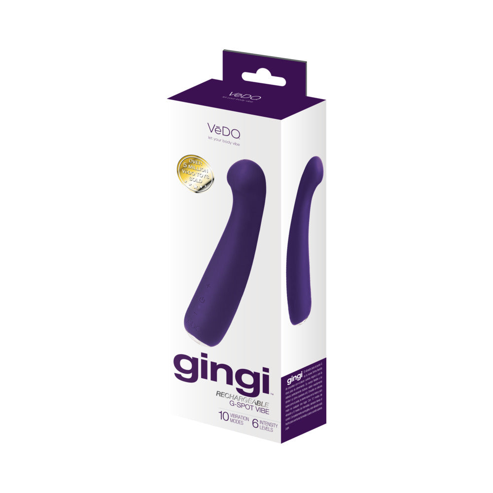 VeDO Gingi Rechargeable G-Spot Vibrator - Purple