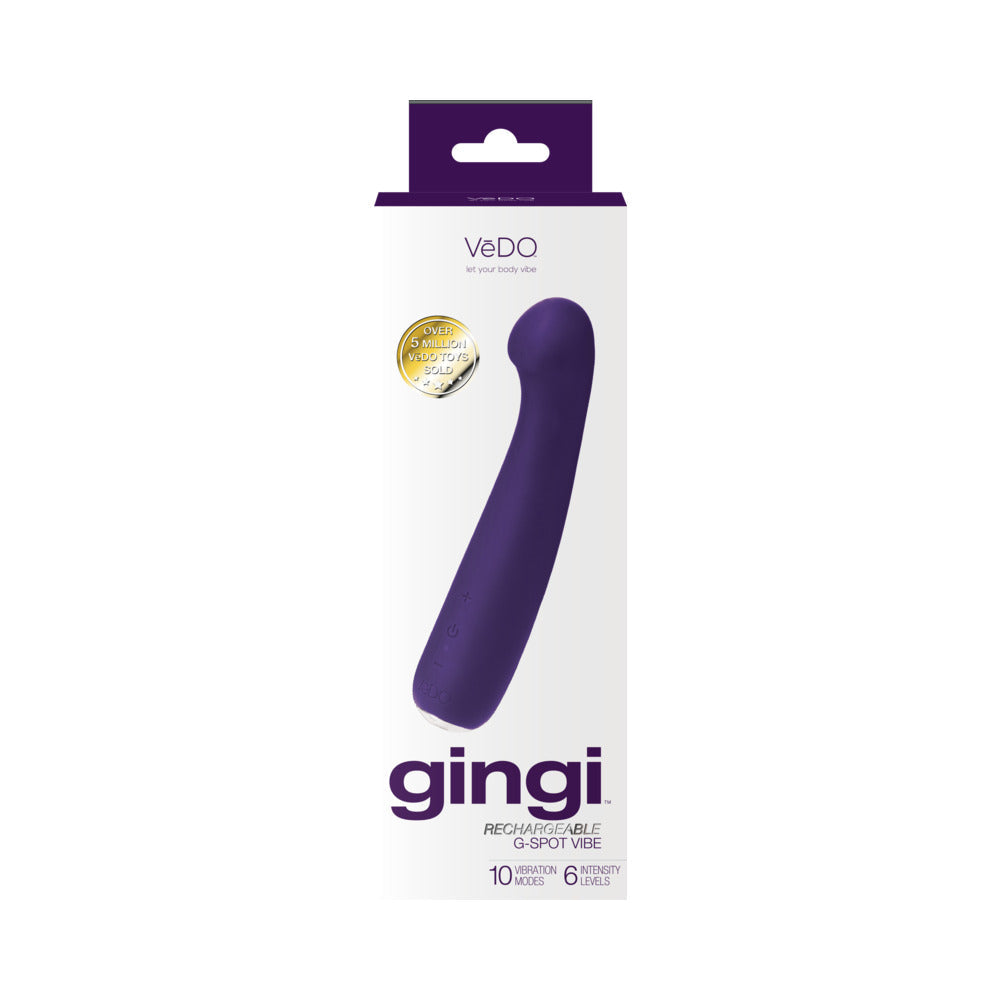 VeDO Gingi Rechargeable G-Spot Vibrator - Purple