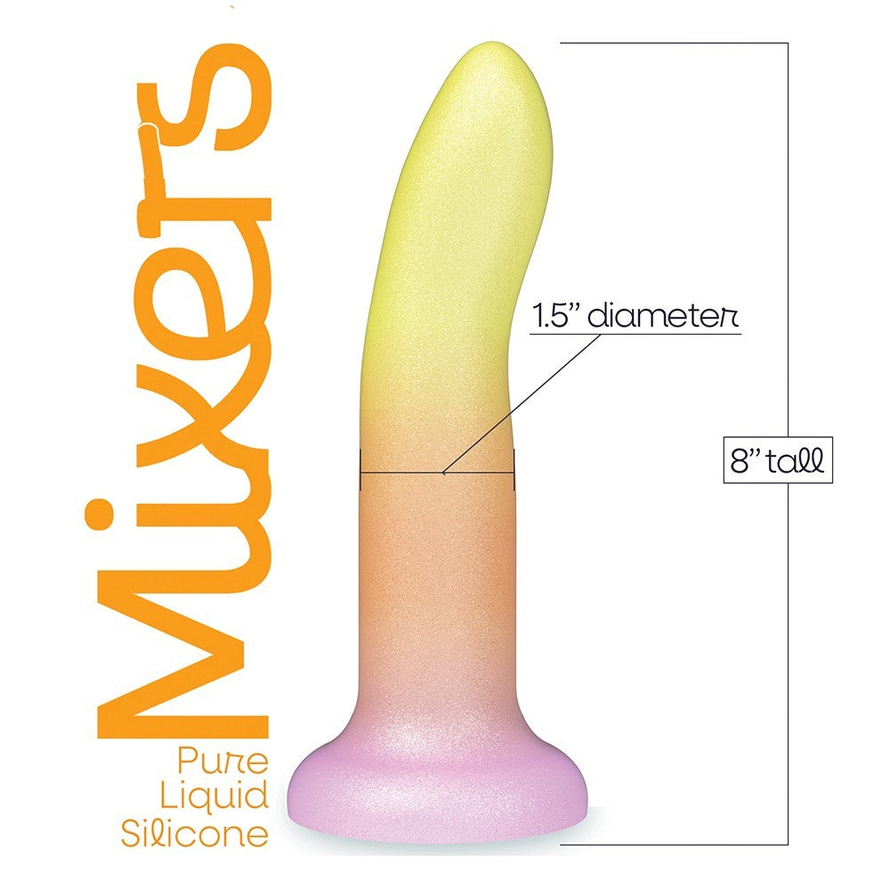 Mixers 8in Sili Dildo Tequila Sunrise