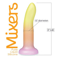 Mixers 8in Sili Dildo Tequila Sunrise