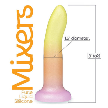 Mixers 8in Sili Dildo Tequila Sunrise