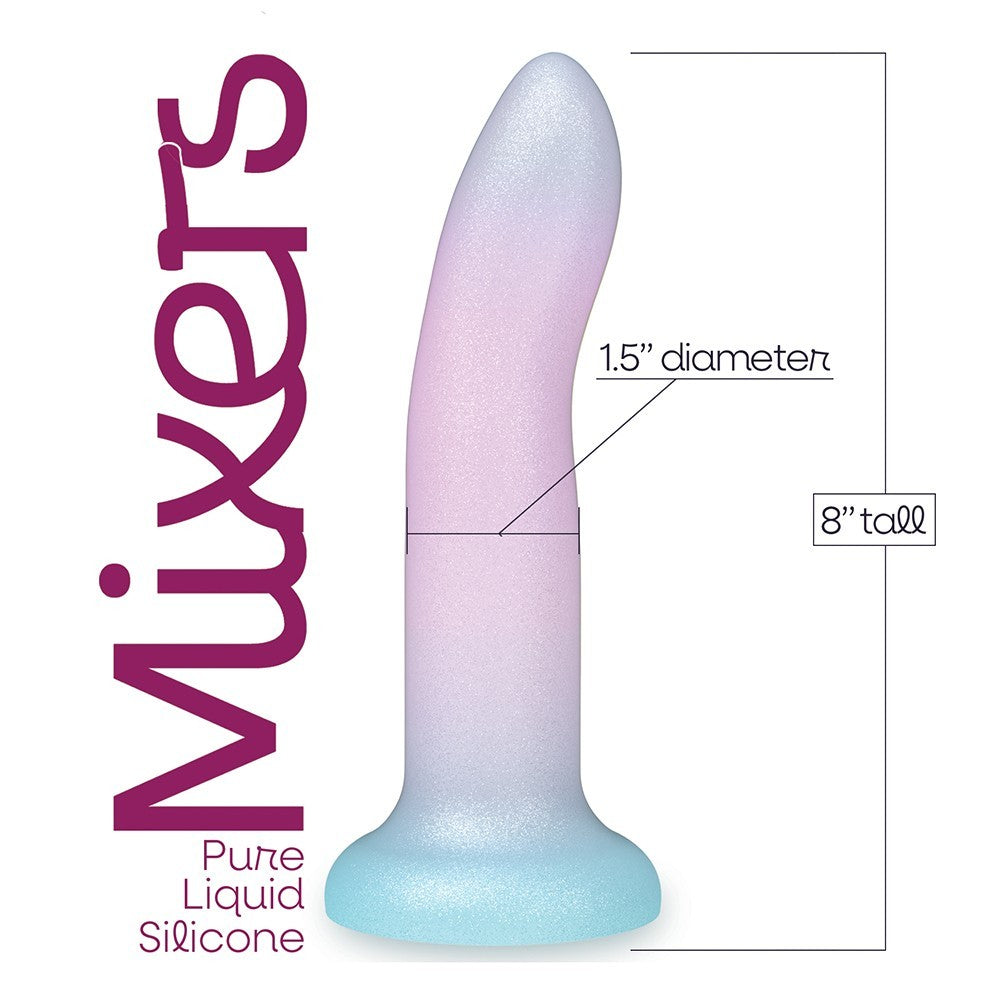 Mixers 8-Inch Silicone Dildo - Blueberry Crush