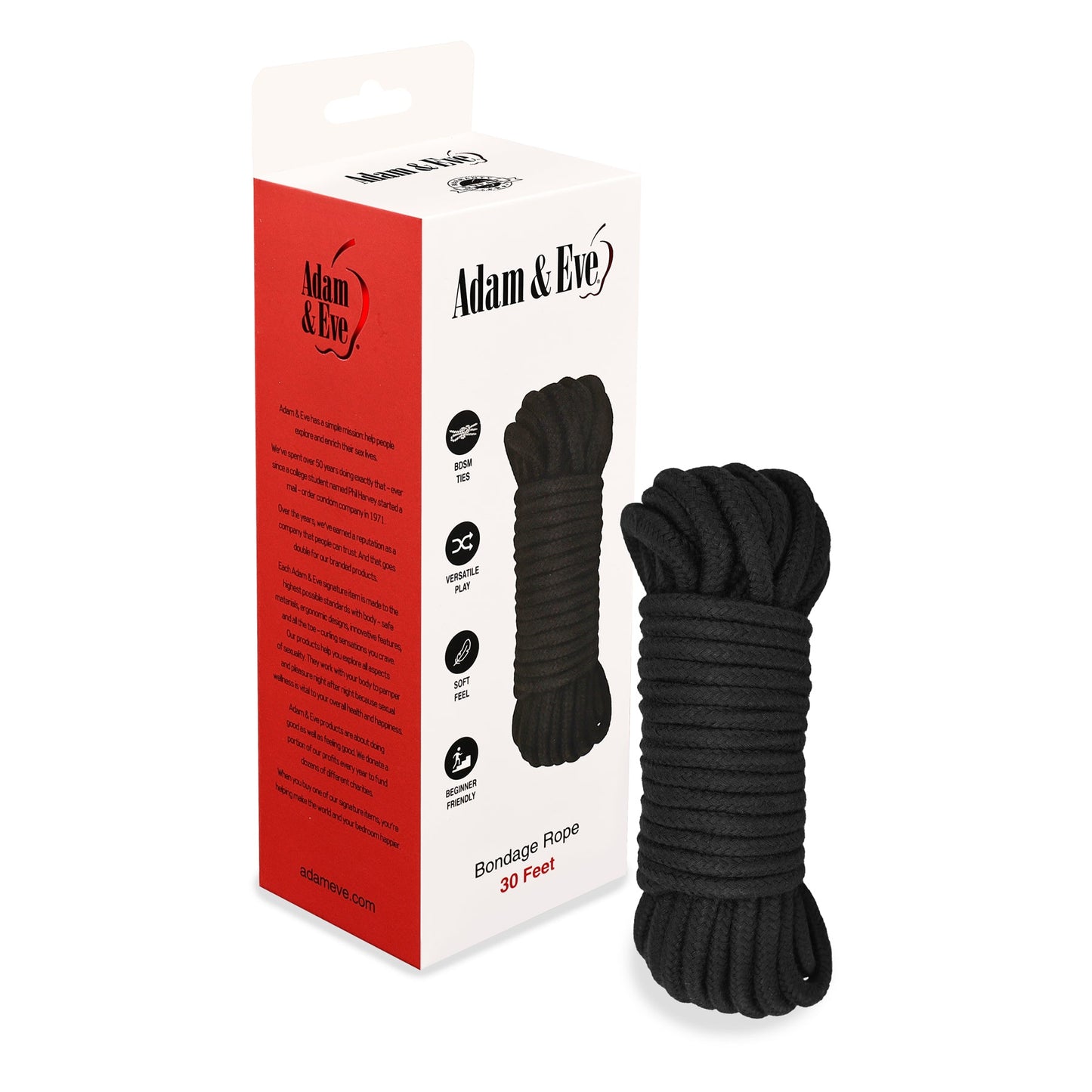 Adam & Eve Bondage Rope - 30 ft.