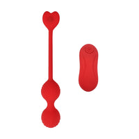 Adam & Eve Sweetheart Kegel Trainer Vibrating Balls with Remote - Enhance Pleasure and Strengthen Pelvic Floor