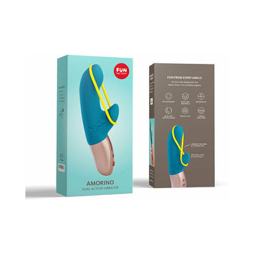 Fun Factory Amorino Dual Action Vibrator Petrol Blue